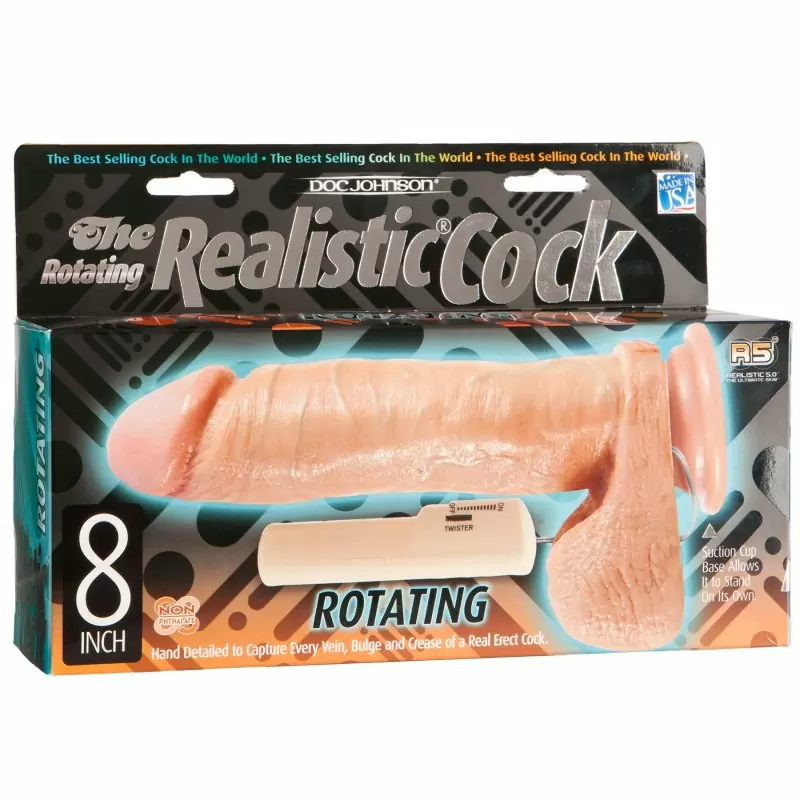 Вибратор Realistic Squirmy Cock - 8