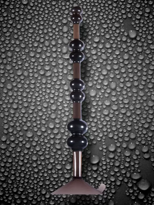 Анальная елочка на присоске Aspire Pleasure Beads - Charcoal