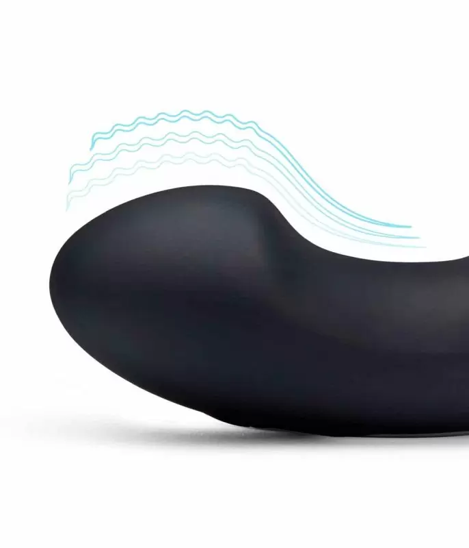 Мощный стимулятор простаты BlueLine Prober , с пультом Д/У, 12,5 см, 4 режима, силикон