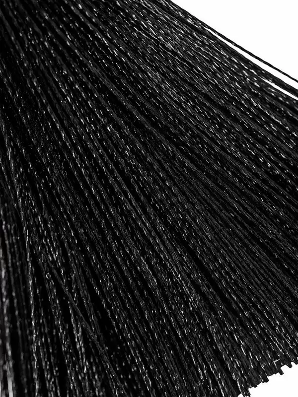 Зажимы на соски Pecado BDSM, «Вилки», с кисточками из шелка, металл, черные