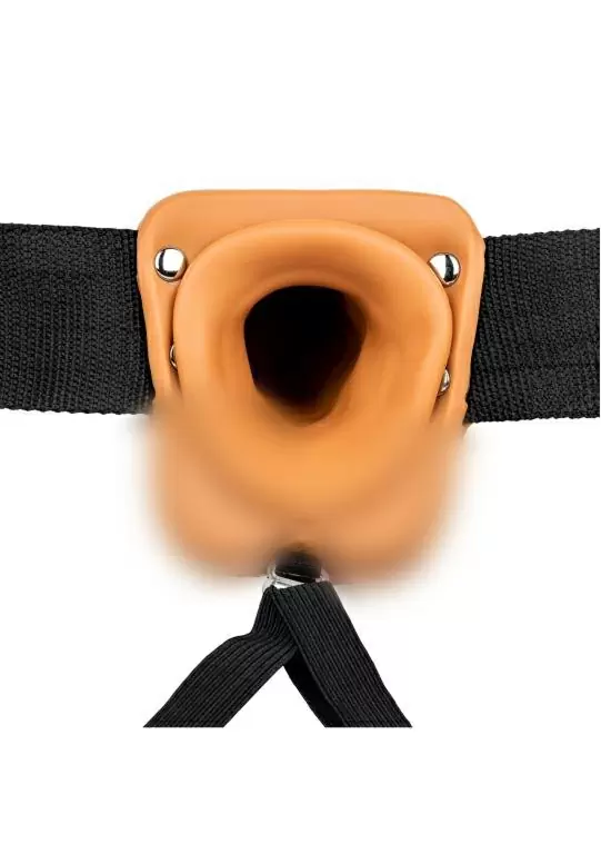 Реалистичный страпон RealRock (фаллопротез) с мошонкой, телесный- 7''/ 18 см