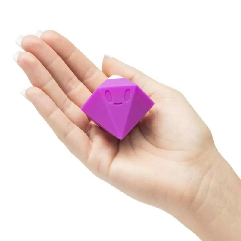 Клиторальный вибростимулятор Tokidoki Diamond в форме диаманта – фиолетовый