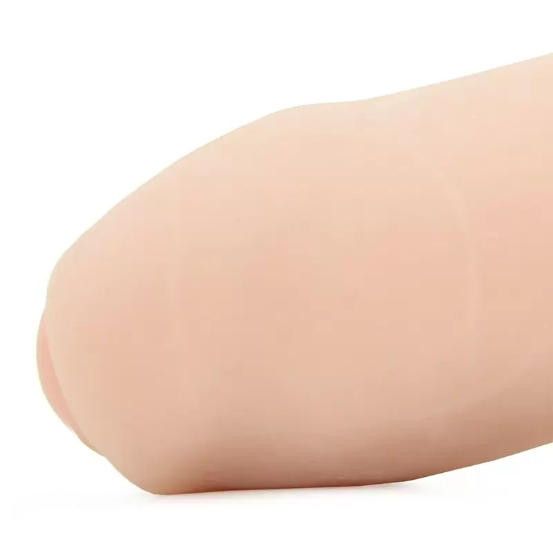 Насадка увеличитель Duo Clit Climax-Her с кольцом на мошонку, стимулятором клитора и вибрацией – телесная