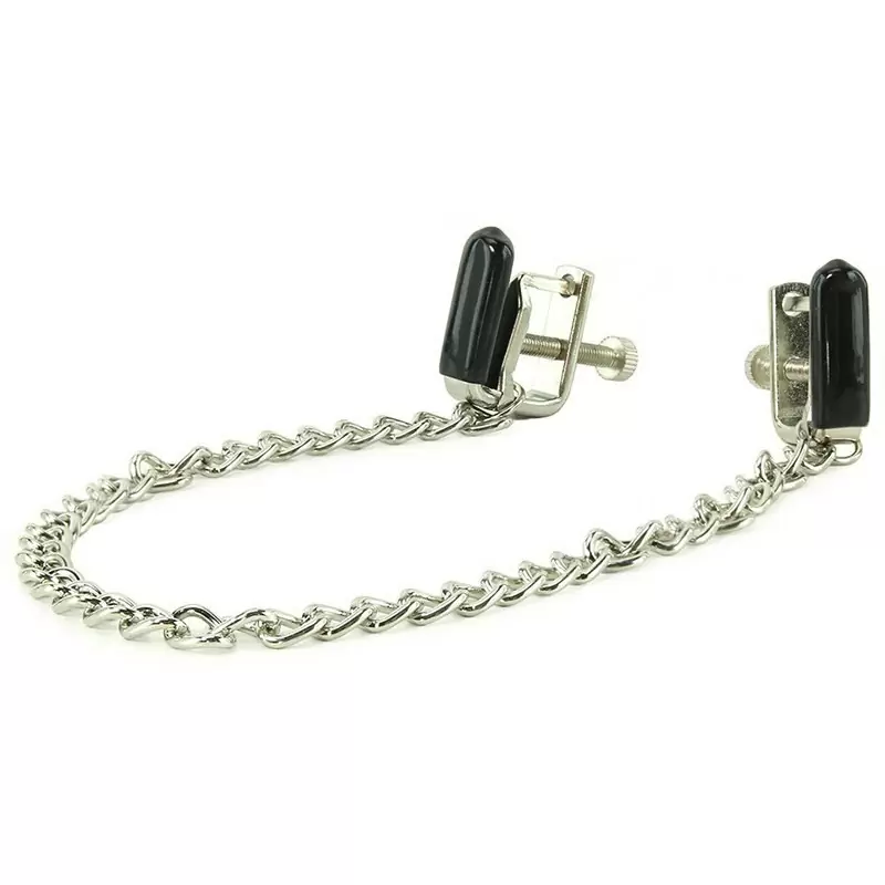 Зажимы на соски с цепочкой Padded Vises металлические