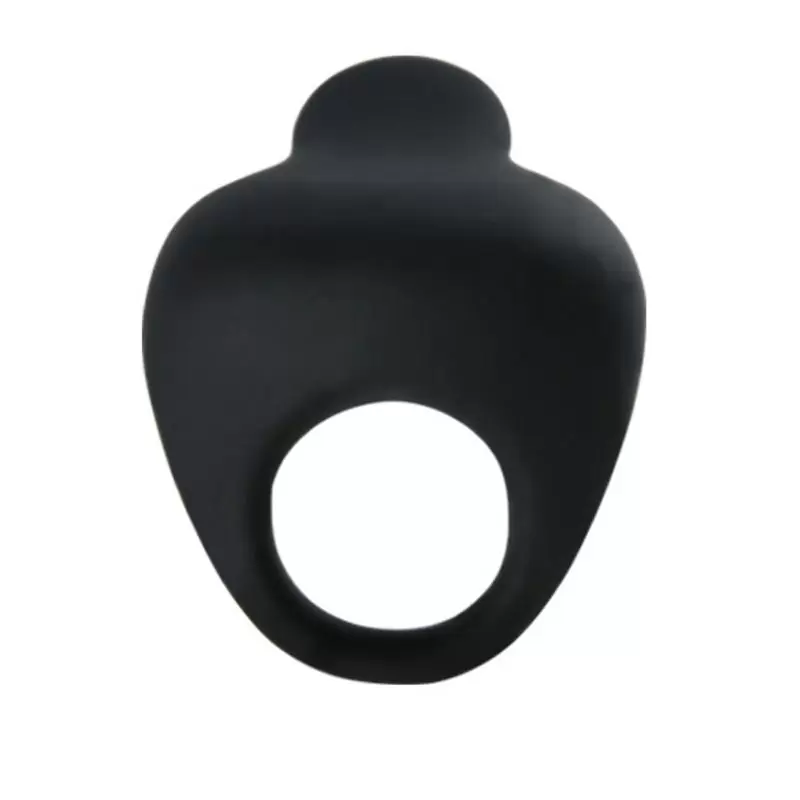 Эрекционное виброкольцо Thimble со стимулятором клитора – черный