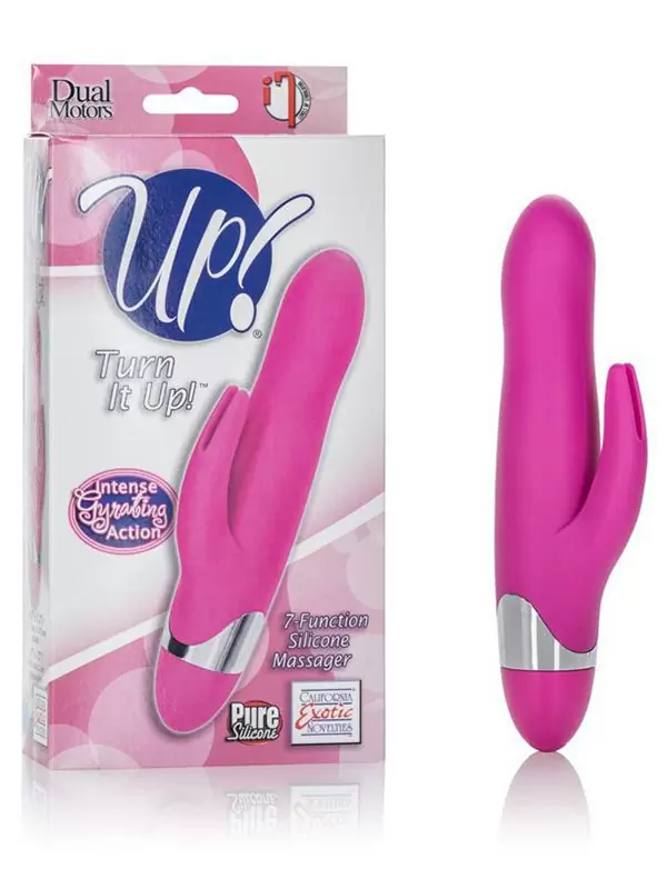 Многофункциональный вибромассажер двойного воздействия Turn It Up! – розовый
