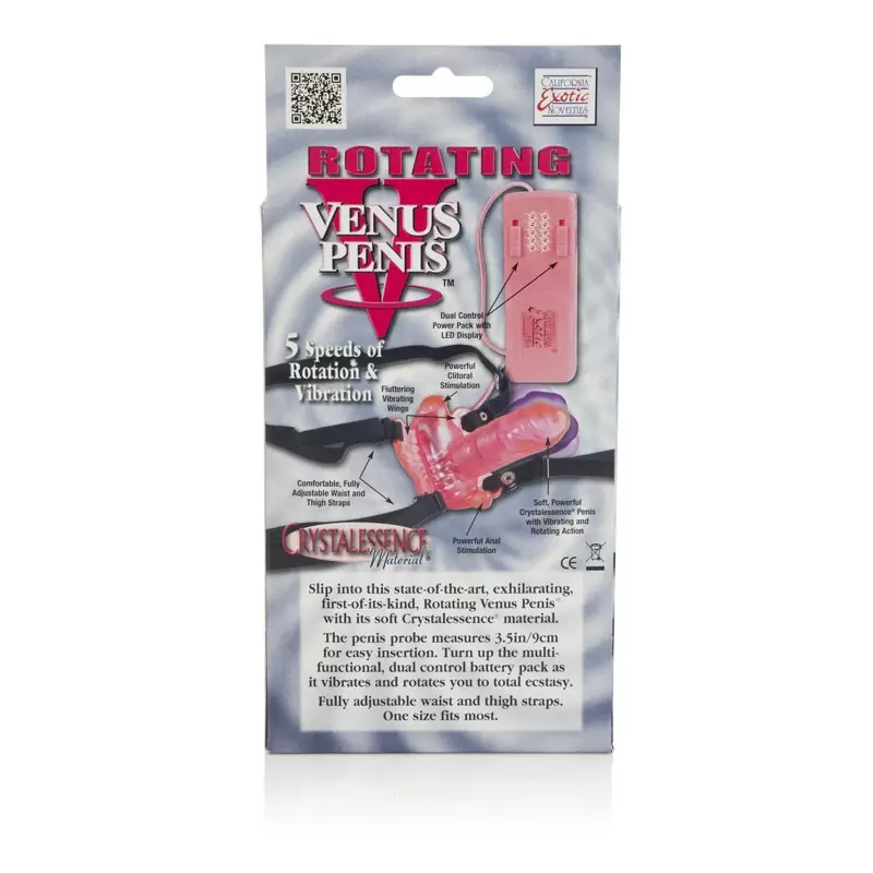 Стимулятор клитора с вращающимся фаллоимитатором Rotating Venus Penis