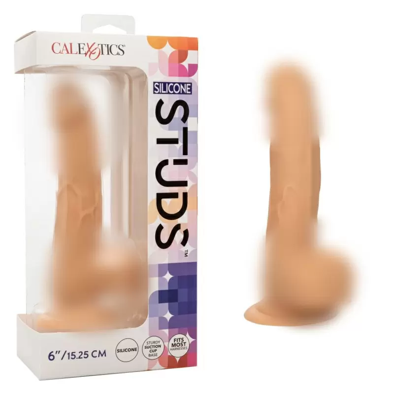 Реалистичный фаллоимитатор на присоске SILICONE STUDS 6