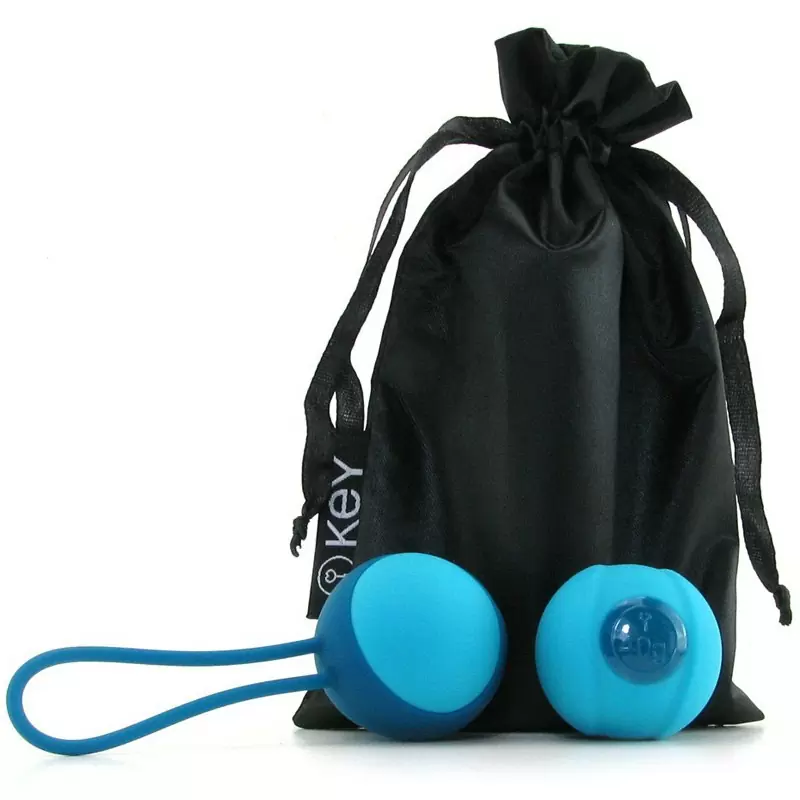 Набор из 2-х вагинальных шариков разного веса Stella I - Blue