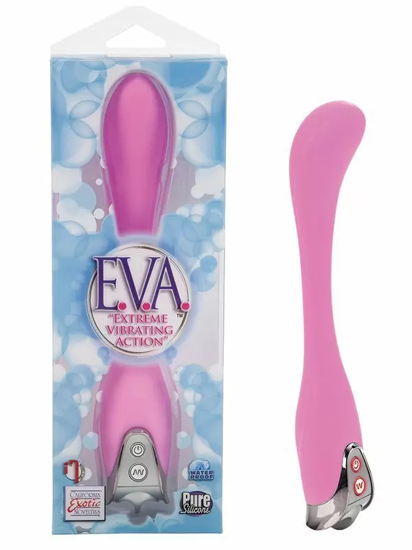 Вибромассажер E.V.A. – Extreme Vibrating Action экстра длинный – розовый