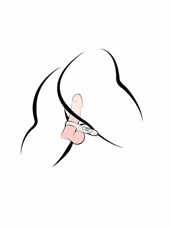 Компактное эрекционное виброкольцо Youvic, 9,5 см, 3 режима, с пультом Д/У, белый