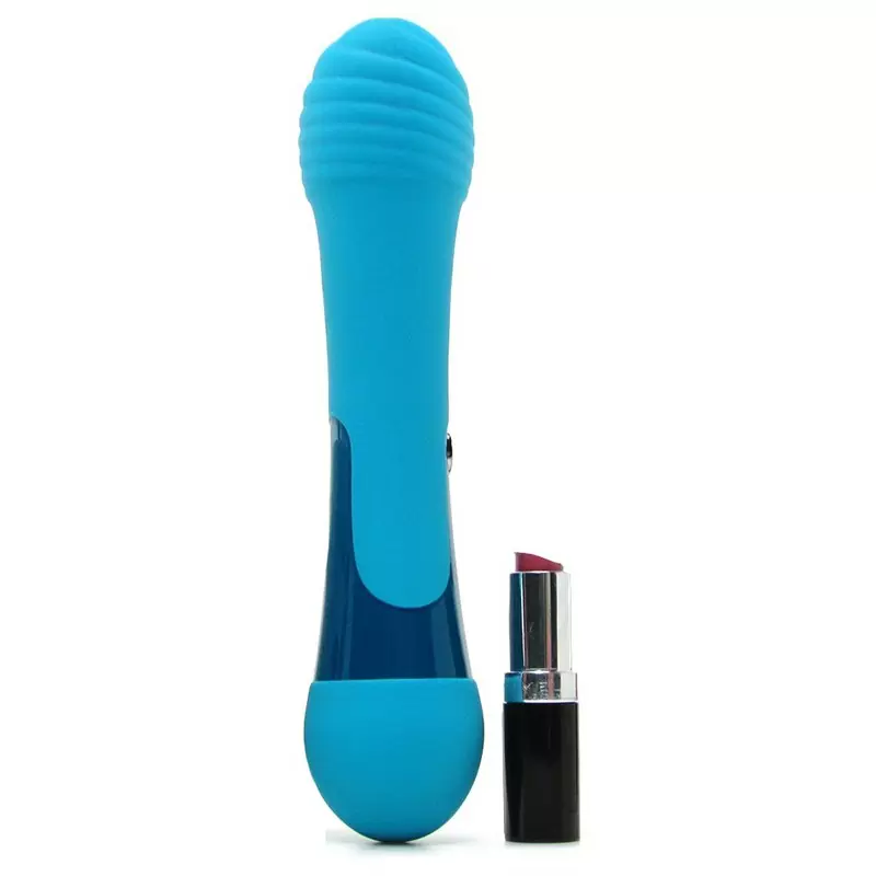 Вибромассажер рельефный Virgo – голубой