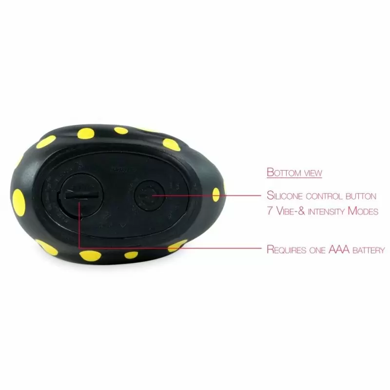 Черно-желтый вибратор-уточка Big Teaze Toys I Rub My Duckie 2.0, 7,5 см