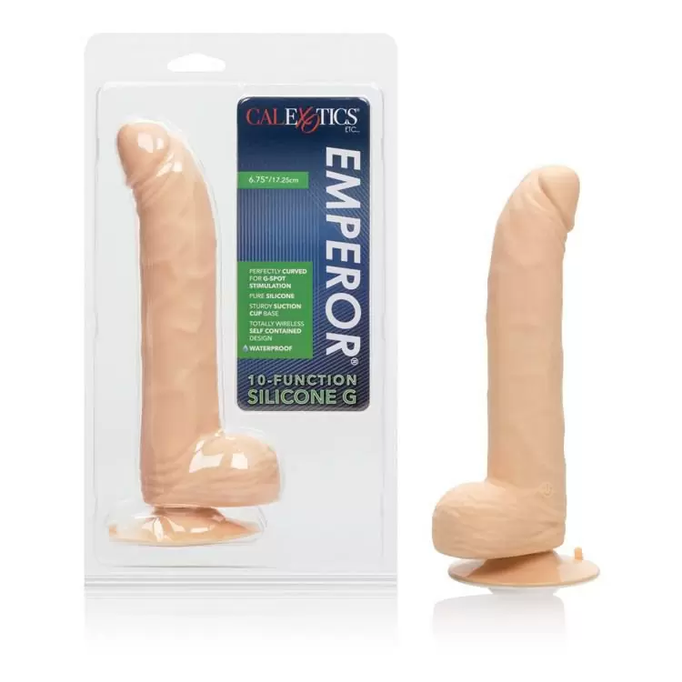 Реалистичный вибромассажер на присоске Emperor 6.75” для точки G – телесный