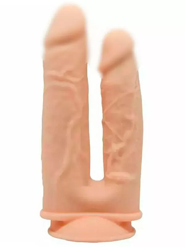 Реалистичный двойной вибратор SILEXD Penetrant Model 1, с пультом Д/У, 19,5 см, телесный