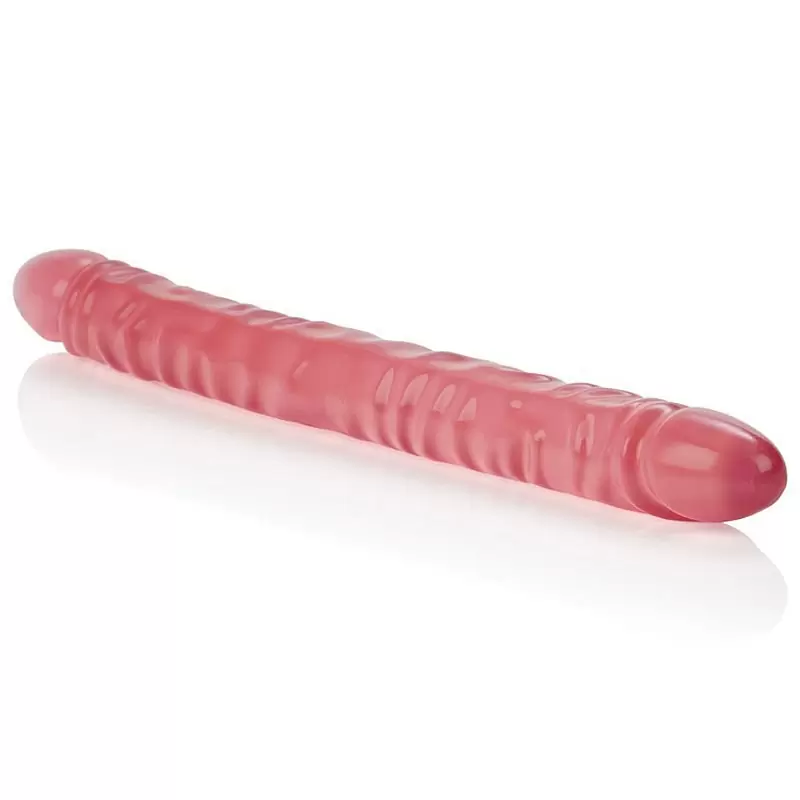 Двухголовый фаллоимитатор Translucence Veined Double Dong 18