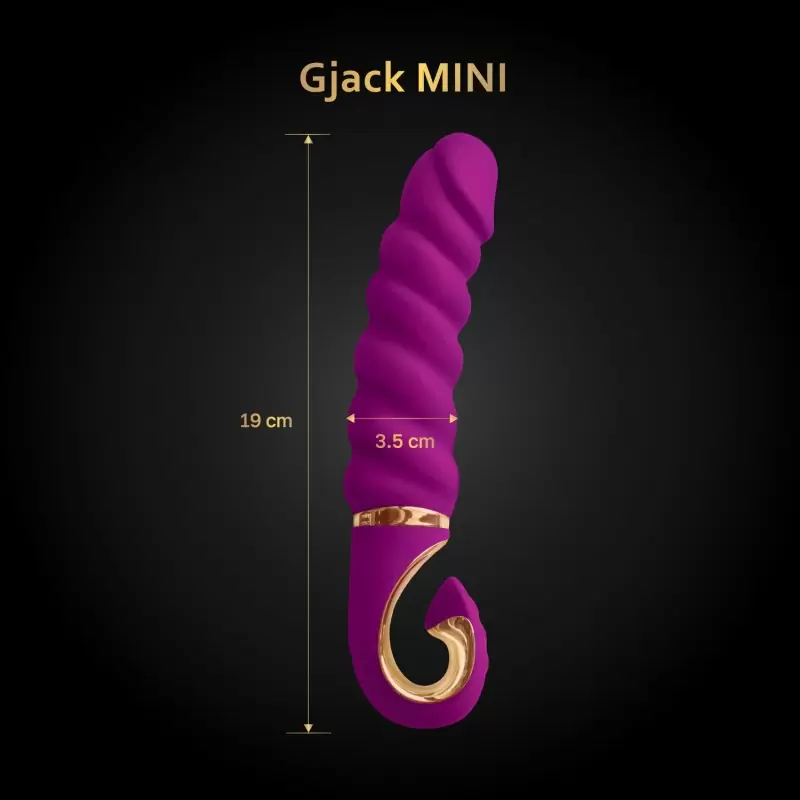 Gvibe Gjack 2 Mini - Анатомический витой вибратор, 19х3.5 см