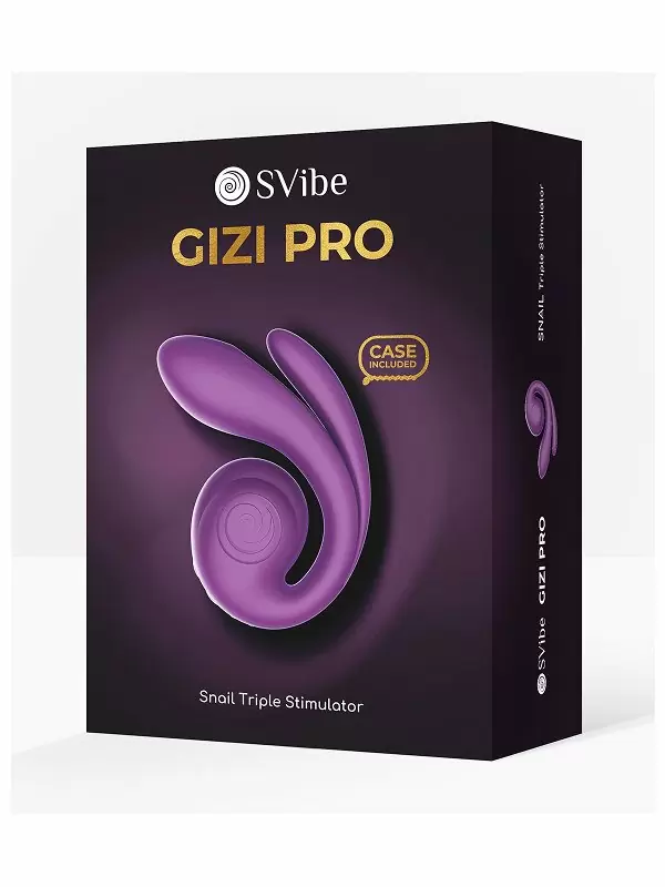 Многофункциональный тройной вибратор SVibe GIZI Pro, 3 мотора, IPX7, фиолетовый