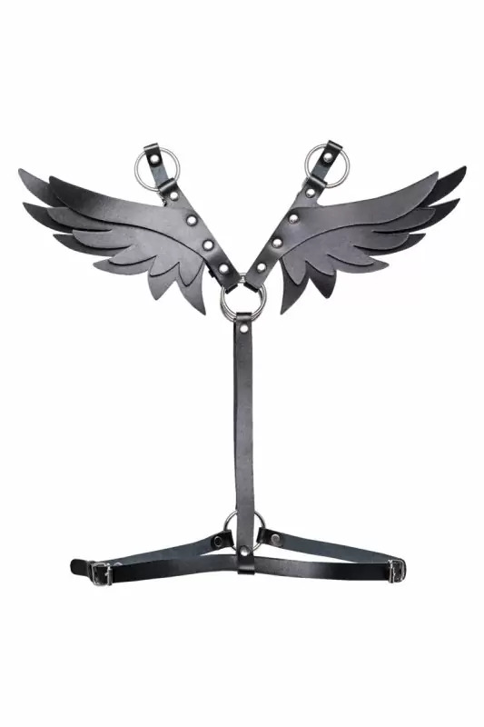 Черная кожаная портупея 