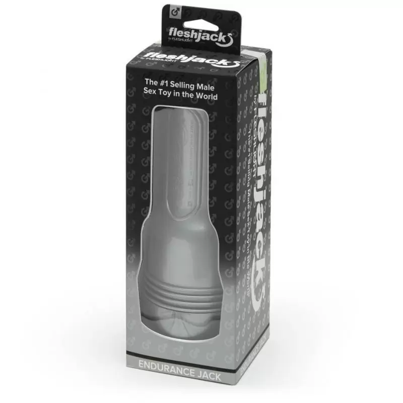 Мастурбатор для тренировки выносливости Fleshlight Endurance Jack анус - розовый с серым