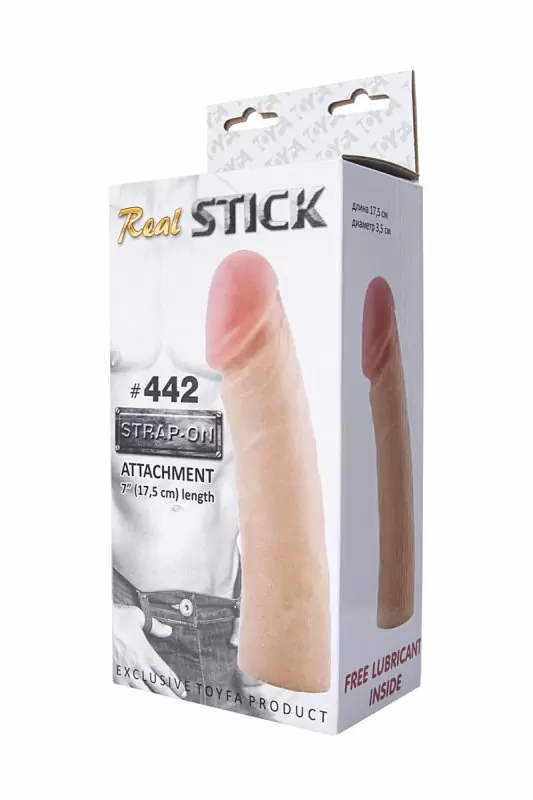 Фаллоимитатор-насадка TOYFA RealStick #442 - телесный