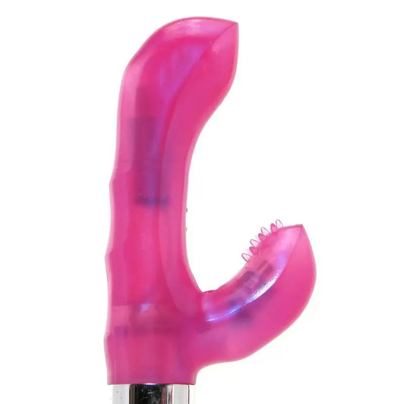 Вибромассажер точки G со стимулятором клитора The Original G-Kiss – розовый