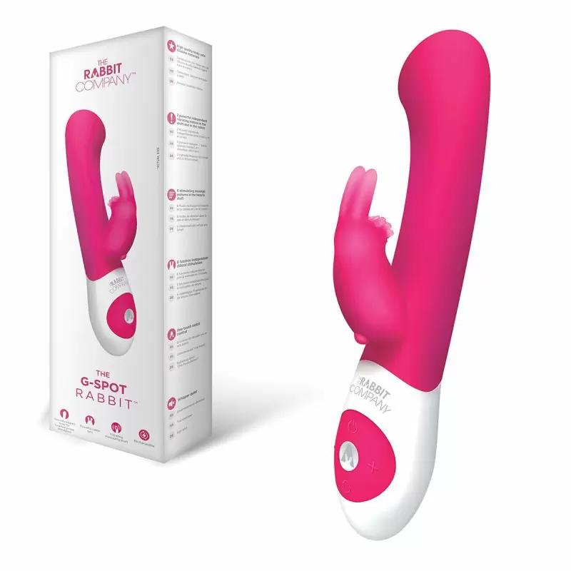 Изысканный вибратор с усиленной стимуляцией точки G The Rabbit Company The G-Spot Rabbit – малиновый