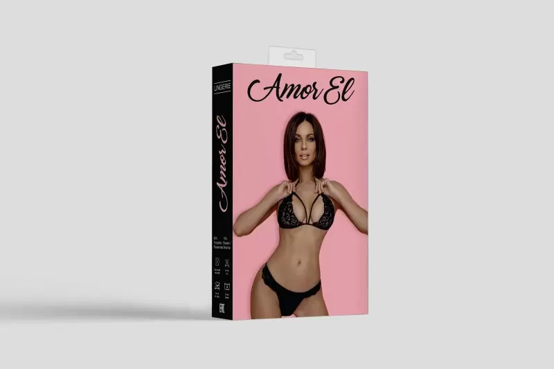 Комплект эротического белья черный Granada Amor El (S/M)