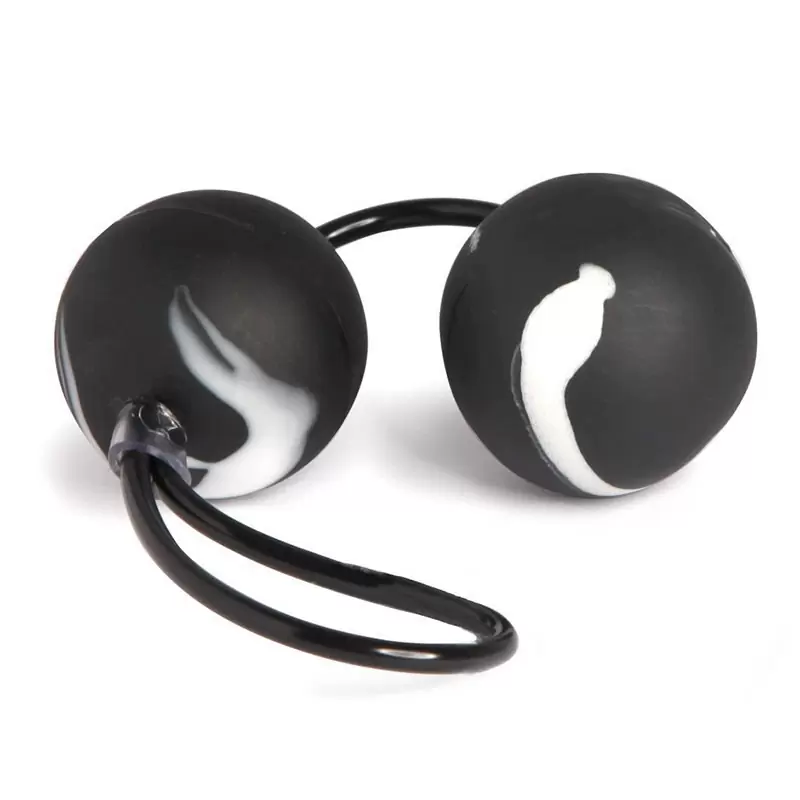 Вагинальные шарики Oscilating Duo Balls – черный