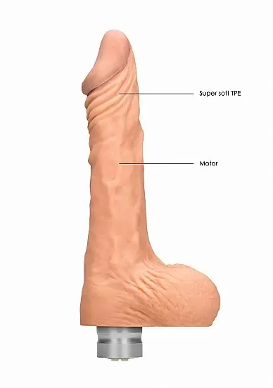 Фаллоимитатор с вибрацией Vibrating Dildo With Balls - 23 см.