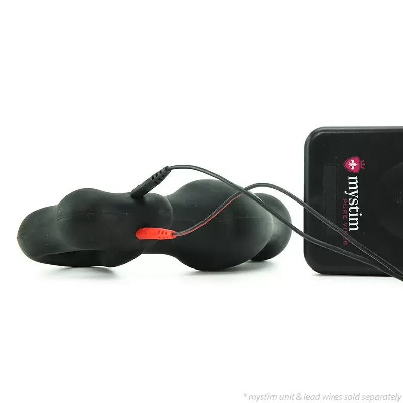 Рельефный электростимулятор простаты Big Bend-it гибкий – черный