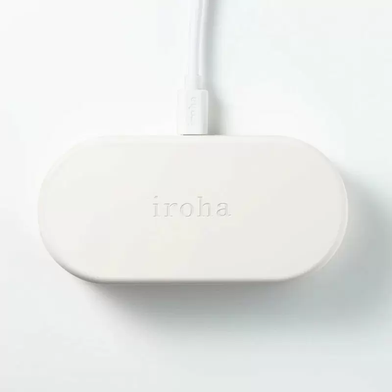 Эрекционное кольцо iroha paiRING+ Very Peri с усиленной вибрацией