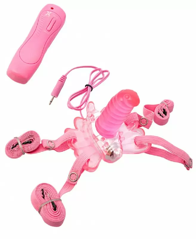 Вибробабочка TOYFA c пультом управления - розовый