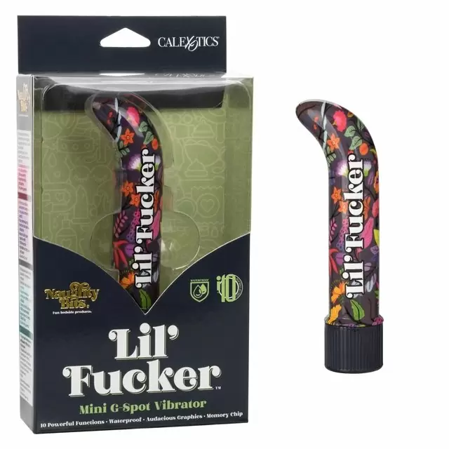 Компактный вибратор Naughty Bits Lil' Fucker, 10,75 см, силикон, разноцветный 