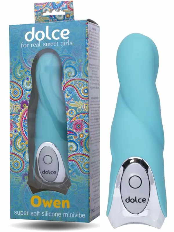 Мультифункциональный мини вибратор Dolce Owen – голубой