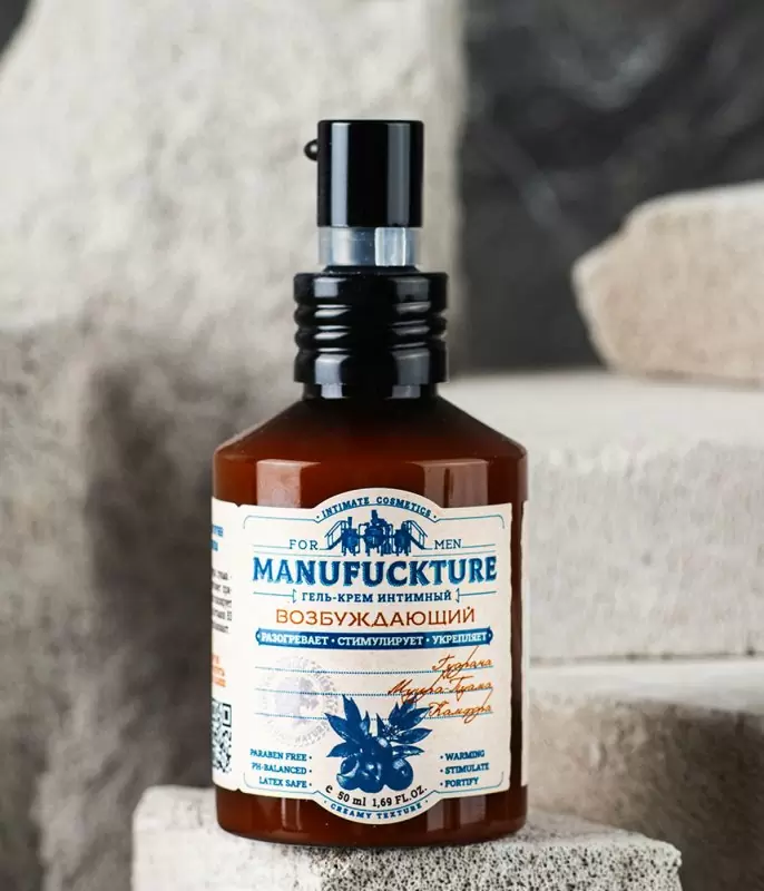 Интимный гель-крем для мужчин MANUFUCKTURE, с возбуждающим действием, 50 мл