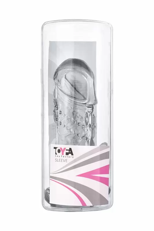 Увеличивающая насадка на пенис TOYFA - прозрачный