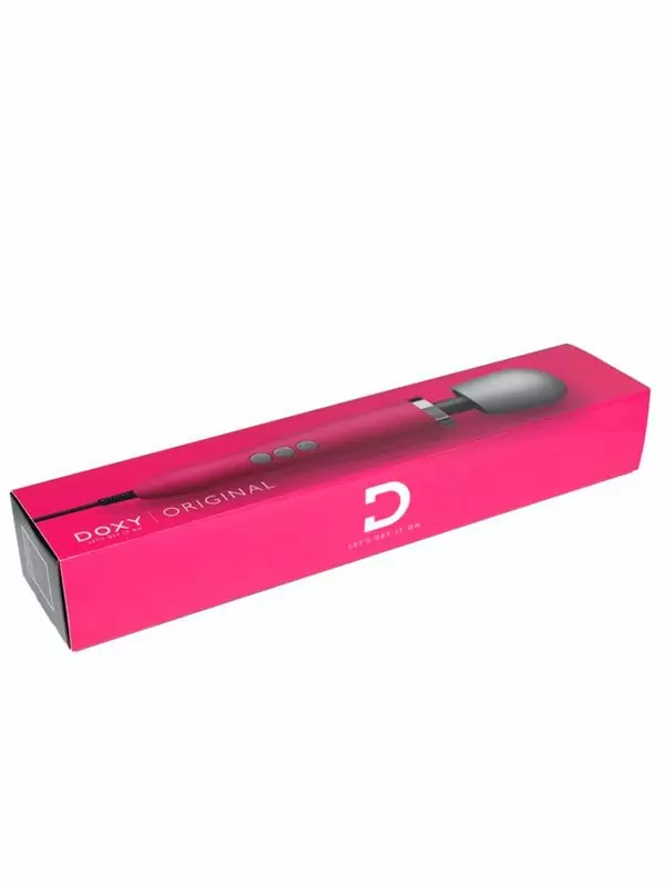 Мощный вибратор Doxy Original, 37 см, силикон, розовый