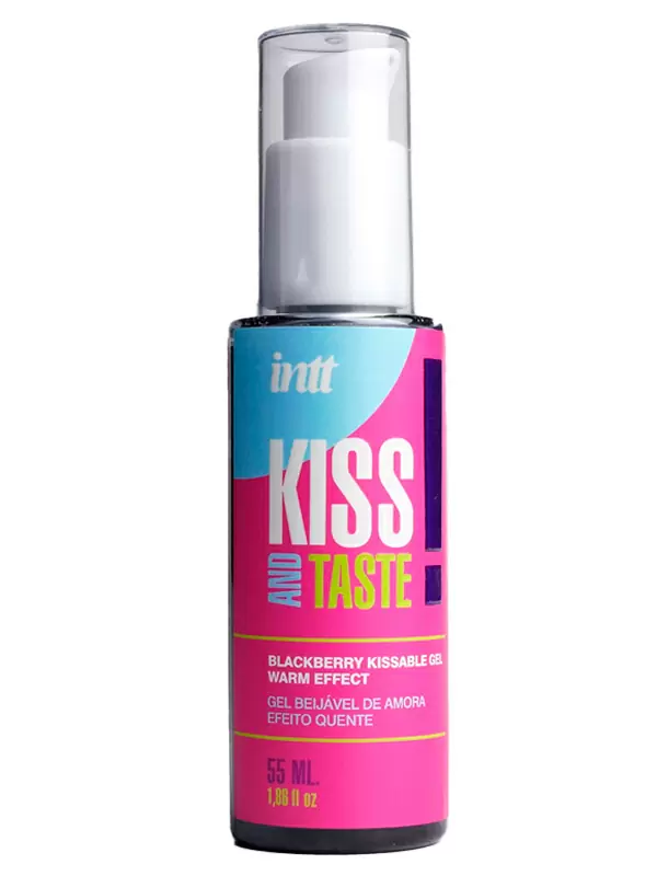 Массажный гель для тела KISS AND TASTE, ежевика, согревающий эффект, 55 мл