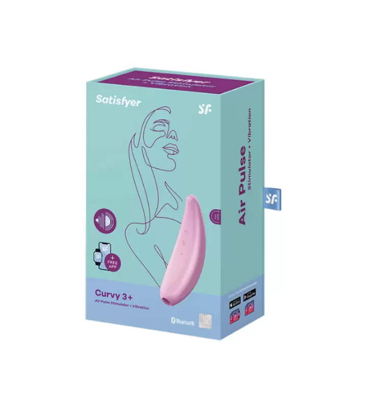 Вакуумно-волновой вибростимулятор Satisfyer Curvy 3+ с возможностью управления через приложение