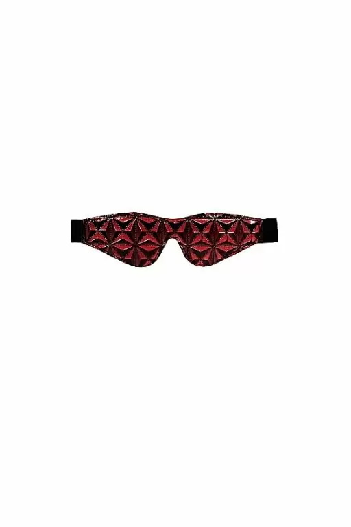 Маска на глаза (повязка) Luxury Eye Mask — бордовая, универсального размера
