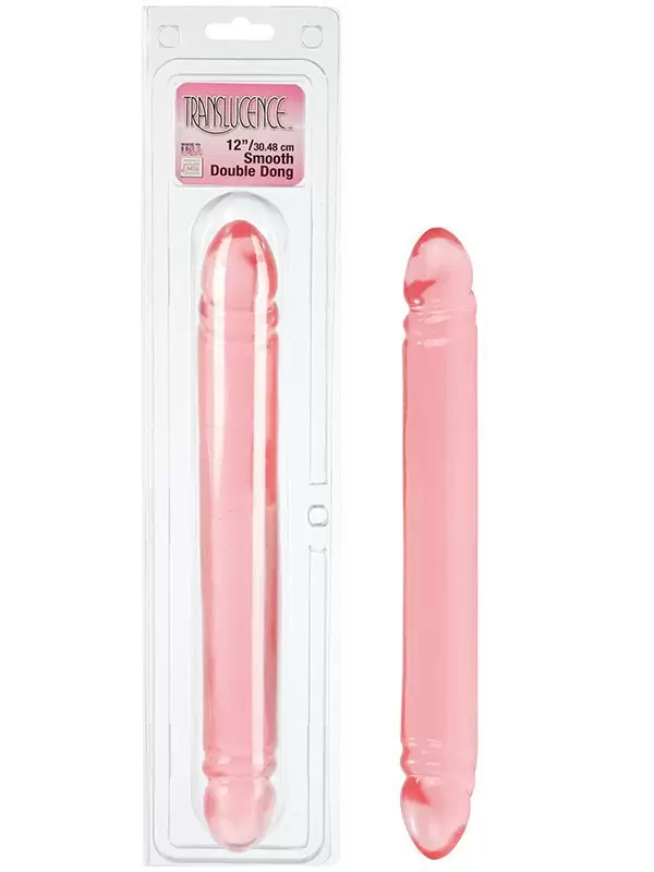 Двухголовый фаллоимитатор Translucence Smooth Double Dong 12