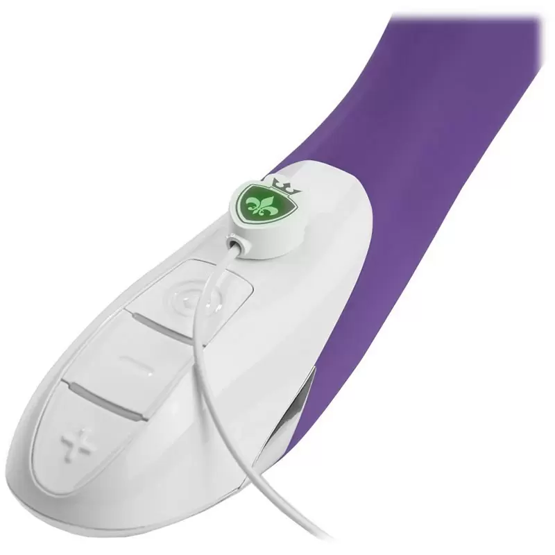 Вибромассажер Bon Aparte для двойного проникновения – фиолетовый