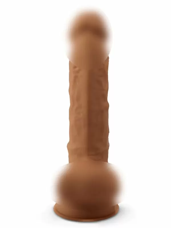 Реалистичный фаллоимитатор SILEXD Model 1 с мошонкой, 17,6 см, силикон, телесный