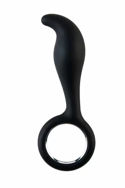 Стимулятор простаты с тонким кончиком TOYFA Black&Red – чёрный