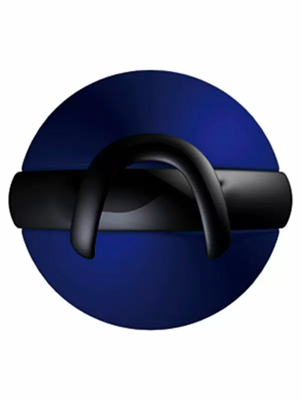 Вагинальный шарик Joyballs Secret, 6 см, со смещенным центром тяжести, сине-черный