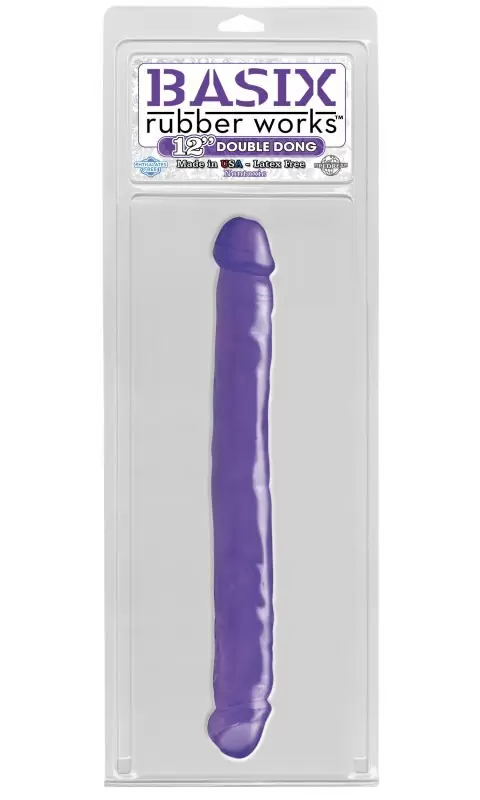 Двойной фаллоимитатор Basix Rubber Works 12