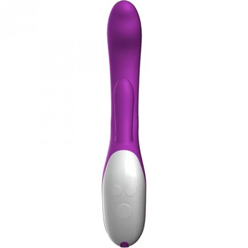 Перезаряжаемый вибратор Nexus Femme Cadence с мануальной стимуляцией точки G - фиолетовый с белым