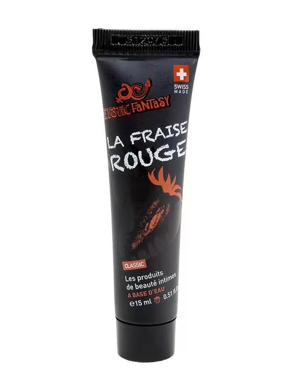 Лубрикант на водной основе с клубничным ароматом и вкусом La Fraise Rouge – 15 мл
