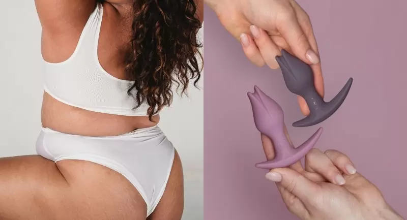 Необычная анальная пробка Fun Factory Analplug Bootie FEM, 8,5 см, в форме тюльпана, темно серая